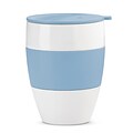 Koziol White with Powder Blue AROMA TO GO 2.0 Insulated Cup with Lid, 13.5 oz (3589487)