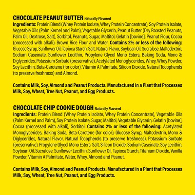 Chef Robert Irvine's FITCRUNCH High Protein Bars Variety Pack,1.62 oz., 18/Box (325-00016)