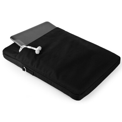Vangoddy Nylon 12" Tablet  Cross body Messenger Bag Sleeve Case, Black (NBKLEA694)