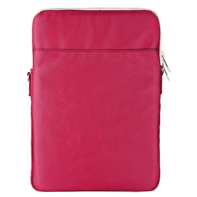 Vangoddy Nylon Crossbody Messenger Bag Sleeve Case fits up to 12.9 inch Tablet, Pink/White (NBKLEA69