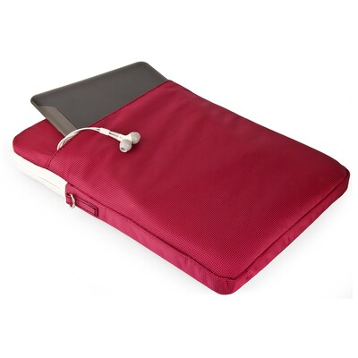 Vangoddy Nylon Crossbody Messenger Bag Sleeve Case fits up to 12.9 inch Tablet, Pink/White (NBKLEA698)
