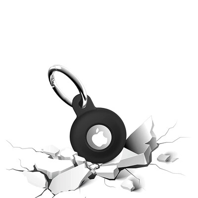 SaharaCase EasyClip Silicone Case for Apple AirTag, Black (AT00001)