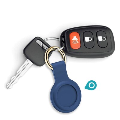 SaharaCase Liquid Silicone Case for Apple AirTag, Blue (AT00014)