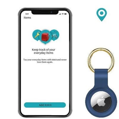 SaharaCase Liquid Silicone Case for Apple AirTag, Blue (AT00014)