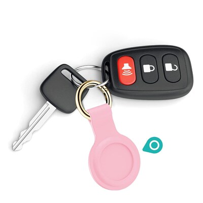 SaharaCase Liquid Silicone Case for Apple AirTag, Pink (AT00016)