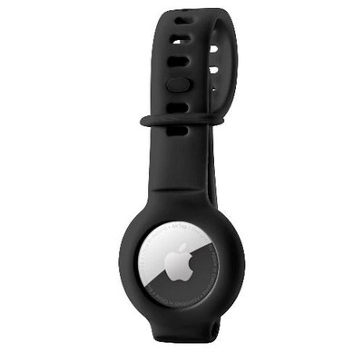 SaharaCase Silicone Wrist Band for Apple AirTag, Black (AT00019)