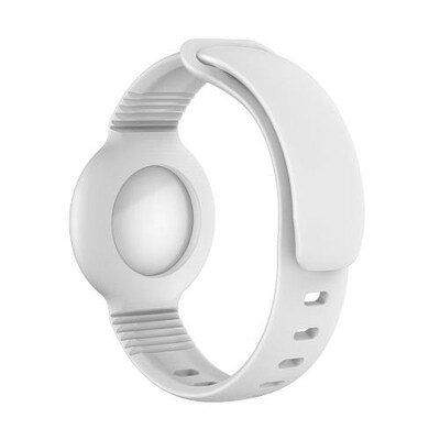 SaharaCase Silicone Wrist Band for Apple AirTag, White (AT00020)