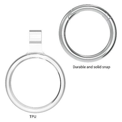 SaharaCase Hybrid Flex Case for Apple AirTag, Black/White/Blue/Red, 4/Pack (AT00023)