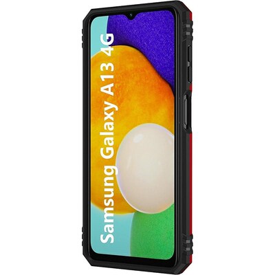 SaharaCase Military Kickstand Series Case for Samsung Galaxy A13 4G and A13 LTE, Red (CP00064)