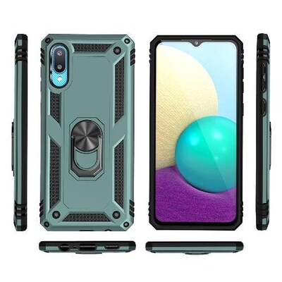 SaharaCase Military Kickstand Series Case for Samsung Galaxy A02, Green (CP00068)