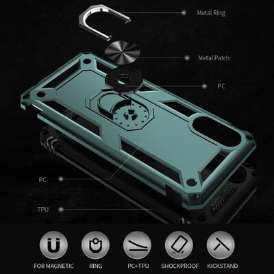 SaharaCase Military Kickstand Series Case for Samsung Galaxy A02, Green (CP00068)