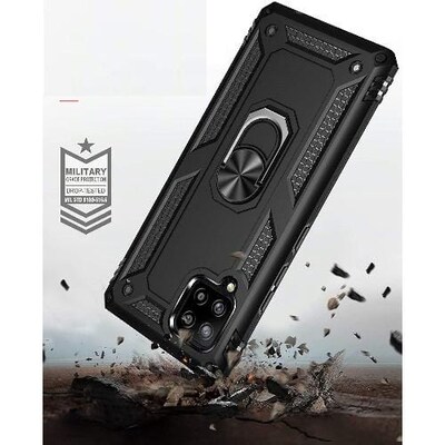 SaharaCase Military Kickstand Series Case for Samsung Galaxy A42 5G, Black (CP00086)