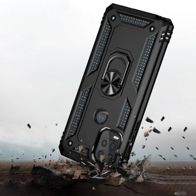 SaharaCase Military Kickstand Case for Motorola Moto G Stylus 5G, Black (CP00089)