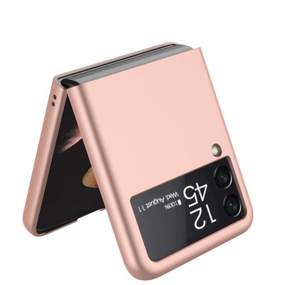 SaharaCase Hard Shell Silicone Case for Samsung Galaxy Z Flip3 5G, Rose Gold (CP00101)
