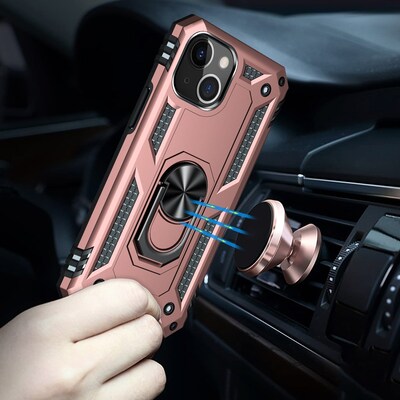 SaharaCase Kickstand with Belt Clip Case for Apple iPhone 13 Mini, Rose Gold (CP00118)