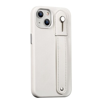 SaharaCase FingerGrip Series Case with Strap for Apple iPhone 13 mini, White (CP00128)