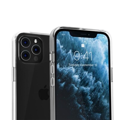 SaharaCase Hybrid-Flex Hard Shell Case for Apple iPhone 13 Pro Max, Clear (CP00157)