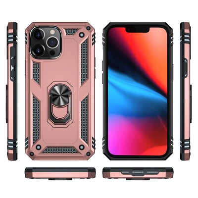 SaharaCase Kickstand with Belt Clip Case for Apple iPhone 13 Pro Max, Rose Gold (CP00160)