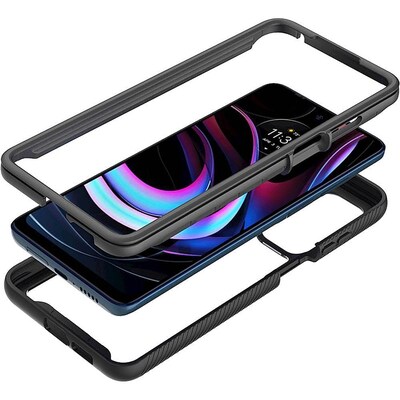 SaharaCase GRIP Series Case for Motorola Edge (2021), Black (CP00172)