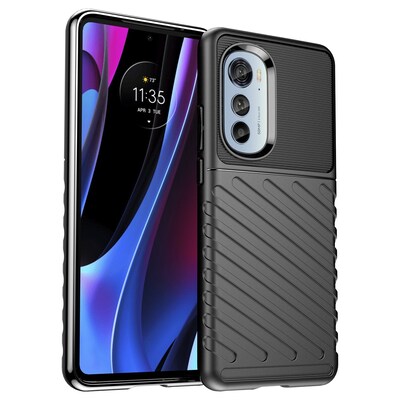 SaharaCase Black Series Case for Motorola Edge (2022), Black (CP00174)