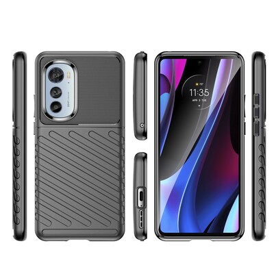 SaharaCase Black Series Case for Motorola Edge (2022), Black (CP00174)