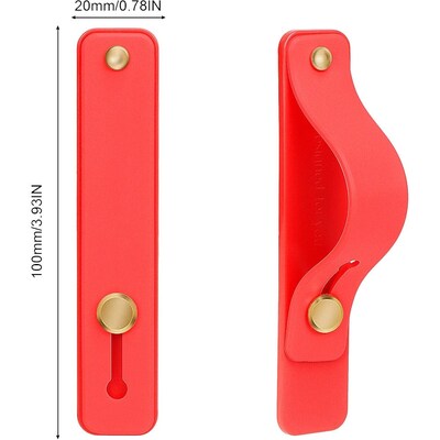 SaharaCase FingerGrip Cell Phone Holder Strap for Most Cell Phones, Red (CP00193)