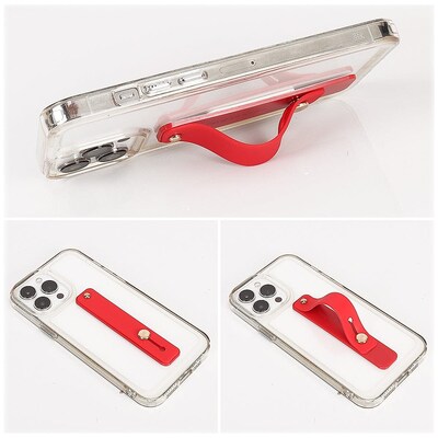 SaharaCase FingerGrip Cell Phone Holder Strap for Most Cell Phones, Red (CP00193)