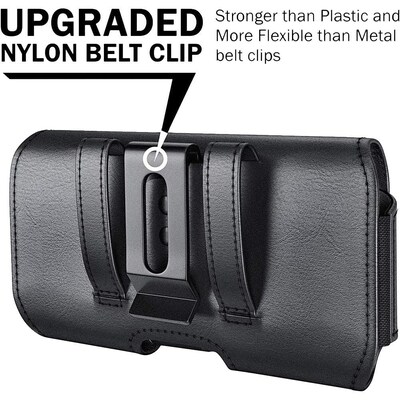 SaharaCase Holster Case for Apple iPhone 13/13 Pro, iPhone 12/12 Pro and iPhone 14/14 Pro, Black (CP00196)