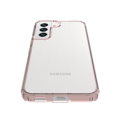 SaharaCase Hybrid-Flex Hard Shell Case for Samsung Galaxy S22, Clear/Rose Gold (CP00200)