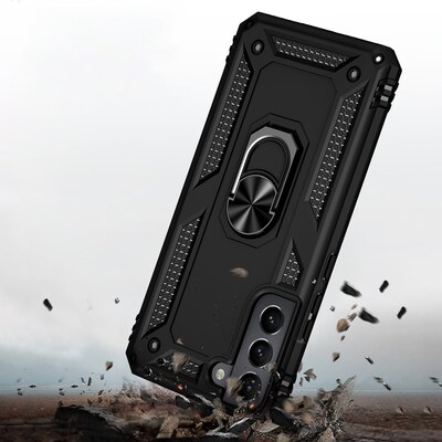 SaharaCase Military Kickstand Series Case for Samsung Galaxy S22, Black (CP00202)
