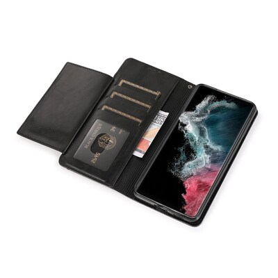 SaharaCase Folio Wallet Case for Samsung Galaxy S22, Black (CP00204)