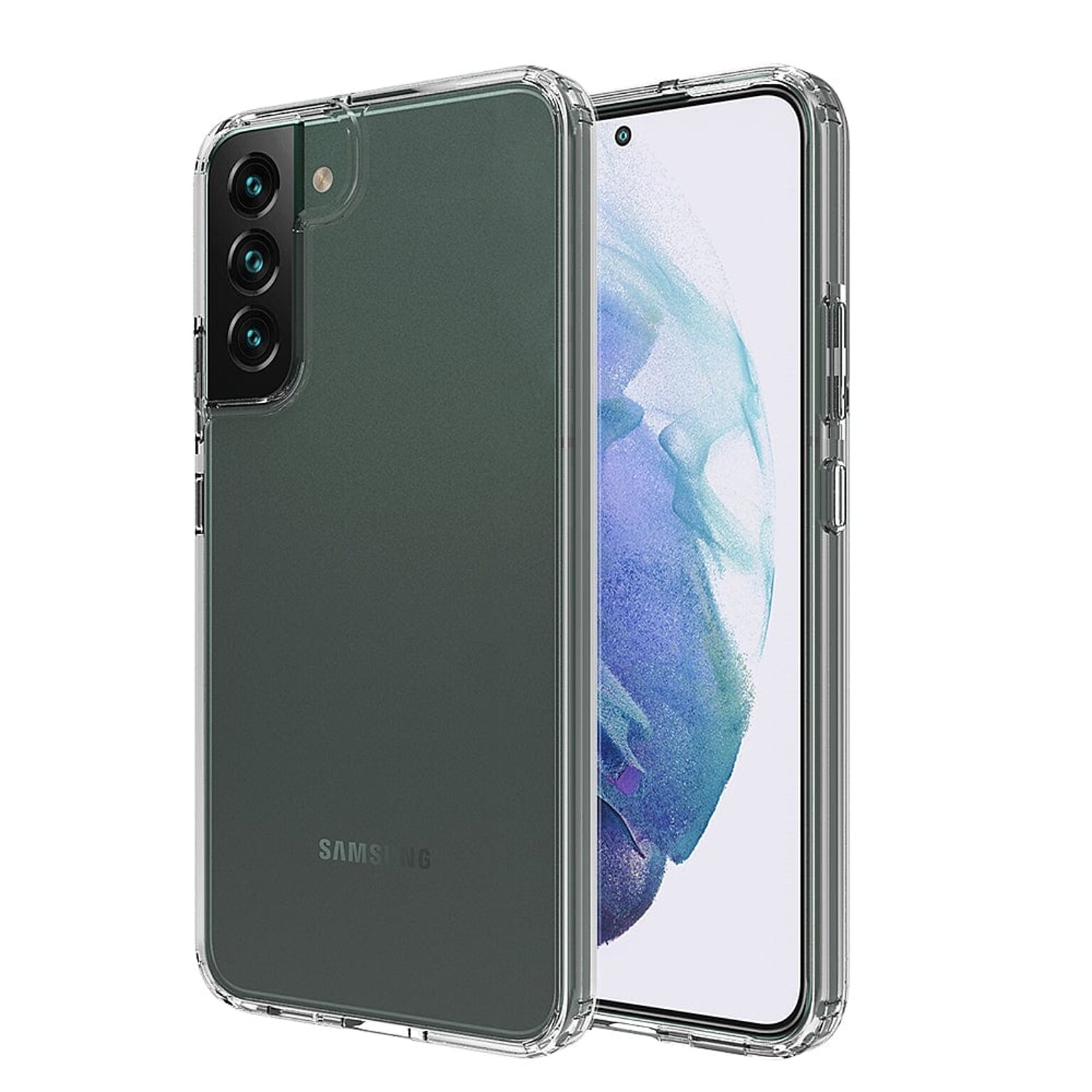 SaharaCase Hybrid-Flex Hard Shell Case for Samsung Galaxy S22+, Clear (CP00206)