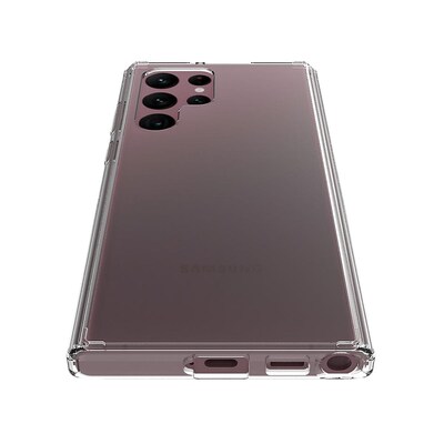 SaharaCase Hybrid-Flex Hard Shell Case for Samsung Galaxy S22 Ultra, Clear/Rose Gold (CP00214)