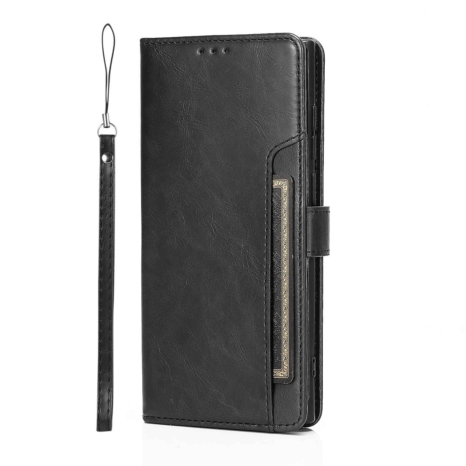 SaharaCase Folio Wallet Case for Samsung Galaxy S22 Ultra, Black (CP00218)