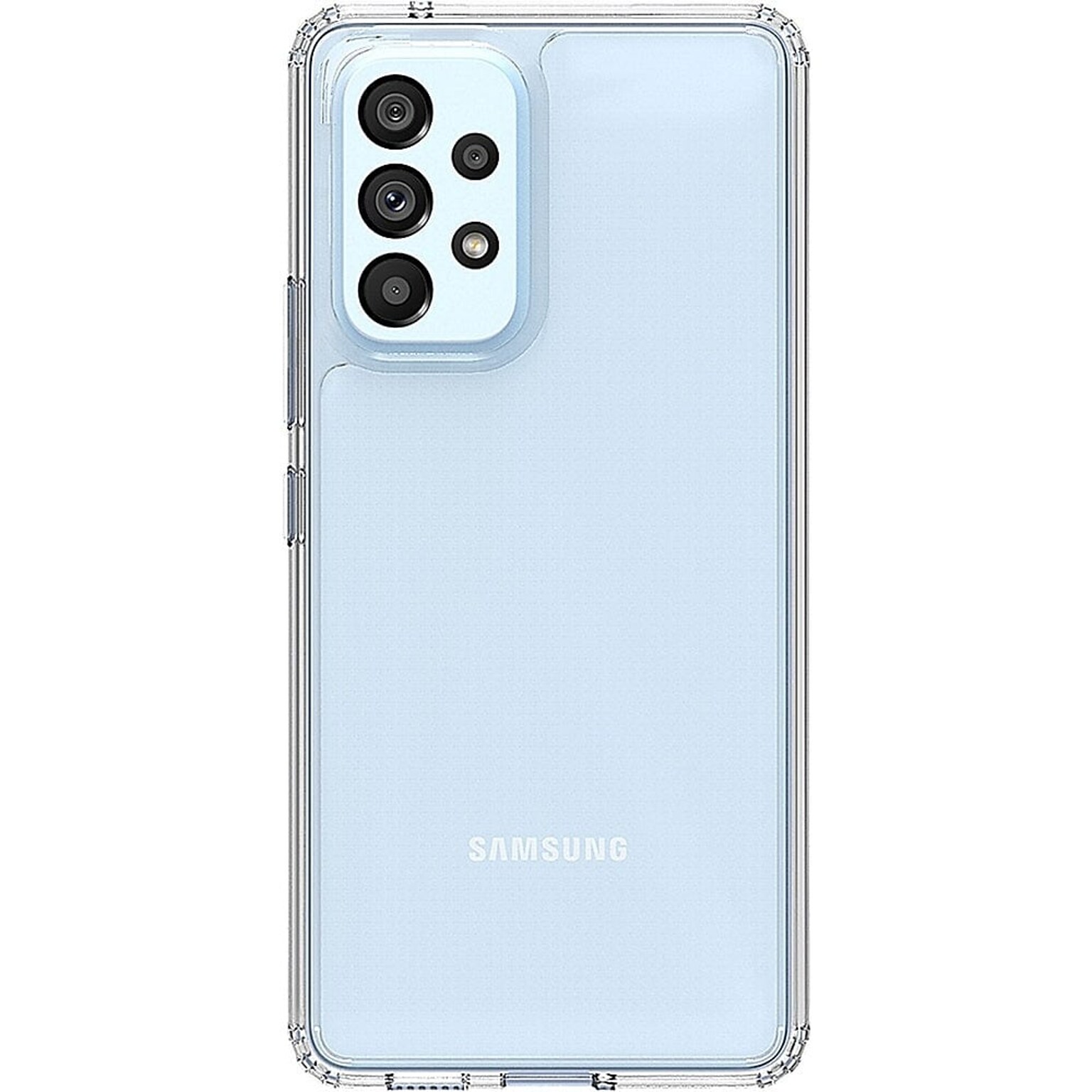 SaharaCase Hybrid-Flex Hard Shell Case for Samsung Galaxy A53 5G, Clear (CP00220)