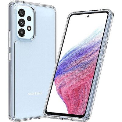 SaharaCase Hybrid-Flex Hard Shell Case for Samsung Galaxy A53 5G, Clear (CP00220)