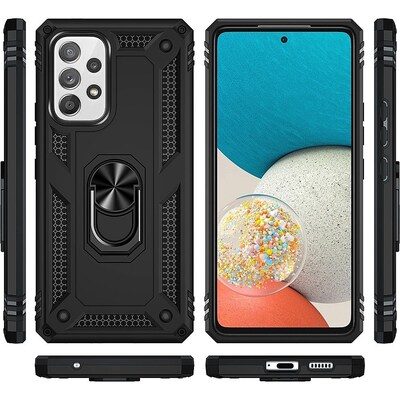 SaharaCase Military Kickstand Case for Samsung Galaxy A53 5G, Black (CP00223)