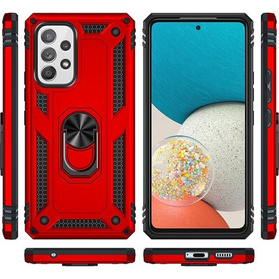 SaharaCase Military Kickstand Case for Samsung Galaxy A53 5G, Red (CP00224)