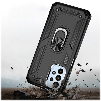 SaharaCase Military Kickstand Series Case for Samsung Galaxy A23 5G, Black (CP00228)