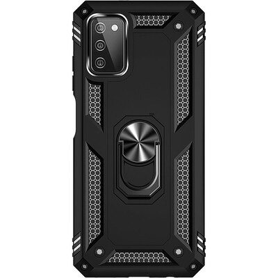 SaharaCase Military Kickstand Case with Belt Clip for Samsung Galaxy A03 and A03s, Black (CP00238)