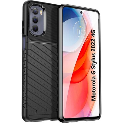 SaharaCase Anti-Slip Series Case for Motorola G Stylus 2022 4G, Black (CP00246)