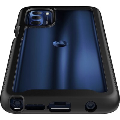SaharaCase GRIP Series Case for Motorola G Stylus 4G 2022, Black/Clear (CP00247)