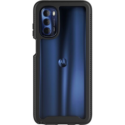 SaharaCase GRIP Series Case for Motorola G Stylus 4G 2022, Black/Clear (CP00247)