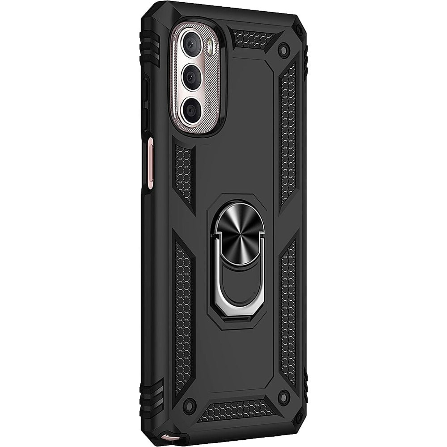 SaharaCase Military Kickstand Case for Motorola G Stylus 4G 2022, Black (CP00248)