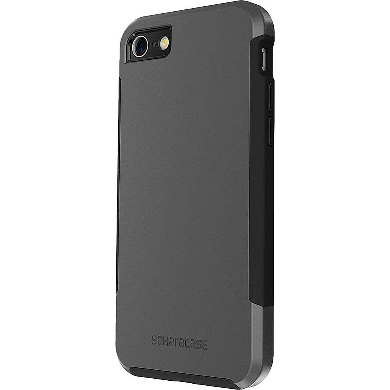 SaharaCase Inspire Series Case for Apple iPhone 7, 8, SE (3rd Generation 2022), Black/Gray (CP00272)