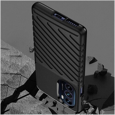 SaharaCase Anti-Slip Series Case for Motorola Edge+ (2022), Black (CP00280)