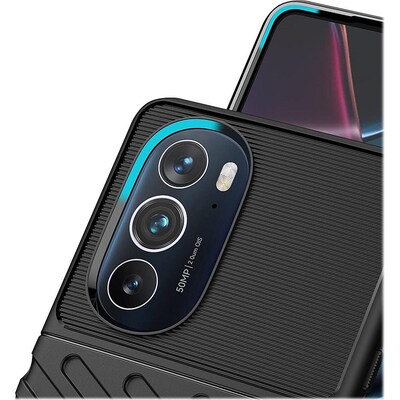 SaharaCase Anti-Slip Series Case for Motorola Edge+ (2022), Black (CP00280)