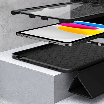 SaharaCase Heavy Duty Folio Case for iPad 11'' (A16) and iPad 10.9" (10th Gen), Black (TB00276)