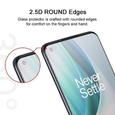 SaharaCase ZeroDamage Tempered Glass Screen Protector for OnePlus Nord N10 5G, Clear (ZD00005)