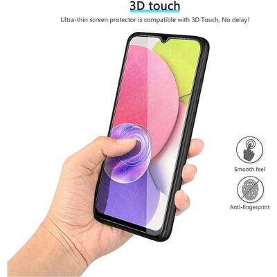 SaharaCase ZeroDamage Ultra Strong+ HD Glass Screen Protector for Samsung Galaxy A03 and A03s, Clear, 2/Pack (ZD00009)